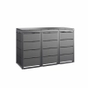 TOP BOX CLASSIC 3x120 l antracyt – zabudowa na 3 kosze