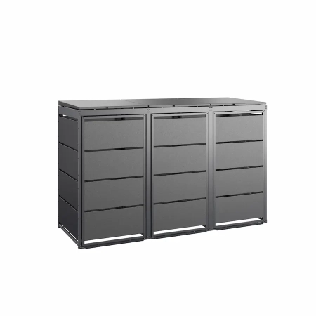 TOP BOX CLASSIC 3x120 l antracyt – zabudowa na 3 kosze