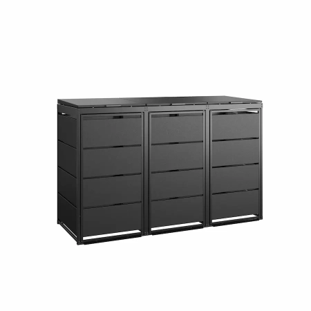 TOP BOX CLASSIC 3x120 l czarna – zabudowa na 3 pojemniki