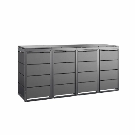 TOP BOX CLASSIC 4x120 l antracyt – zabudowa na 4 pojemniki
