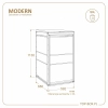 Wymiary zabudowy TOP BOX MODERN na 1 pojemnik 120 l