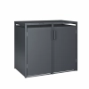 Zabudowa na 2 kosze 240 l TOP BOX BASIC – antracyt