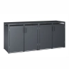 Zabudowa na 4 kosze 240 l TOP BOX BASIC – antracyt