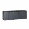 Zabudowa na 5 koszy na śmieci 120 l TOP BOX BASIC – antracyt