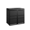 TOP BOX MODERN 2×120 l czarna – zabudowa na dwa pojemniki 120 l
