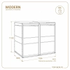 Wymiary TOP BOX MODERN 2×120 l – 1184×680×1130 mm