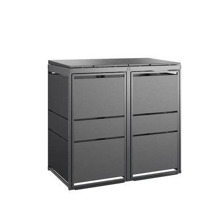 TOP BOX MODERN 2×120 l – nowoczesna osłona śmietnikowa na dwa kosze