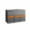 TOP BOX MODERN 3×120 l antracyt ze wstawką złoty dąb