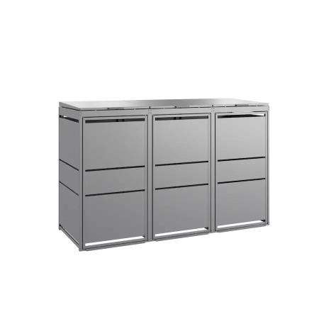 TOP BOX MODERN 3×120 l antracyt – zabudowa na trzy pojemniki 120 l