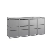 TOP BOX MODERN 4×120 l szara – osłona na cztery pojemniki 120 l