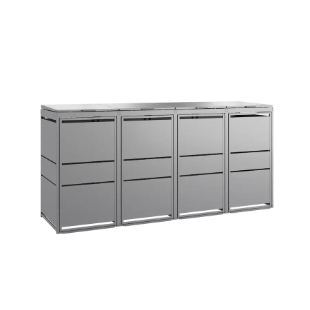 TOP BOX MODERN 4×120 l szara – osłona na cztery pojemniki 120 l