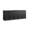 TOP BOX MODERN 5×120 l czarna – osłona na pięć pojemników 120 l