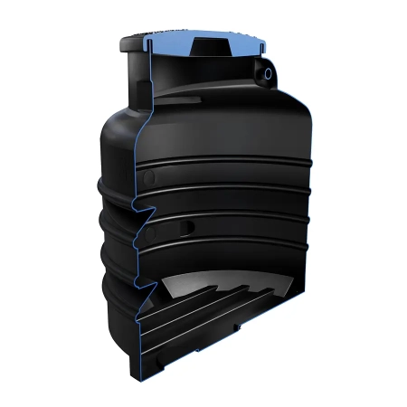 Obudowa studni głębinowej 1200×1400 ECO AQUA Clean - przekrój