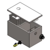 Separator tłuszczu AISI 304 10 l do montażu pod zlewem z wyjmowanym koszem