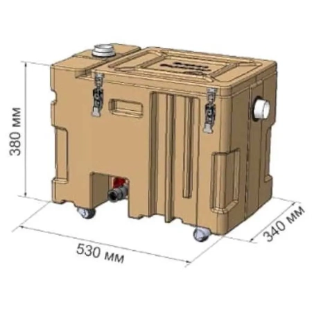 Separator tłuszczu podzlewowy Mini FAT 50 l - wymiary