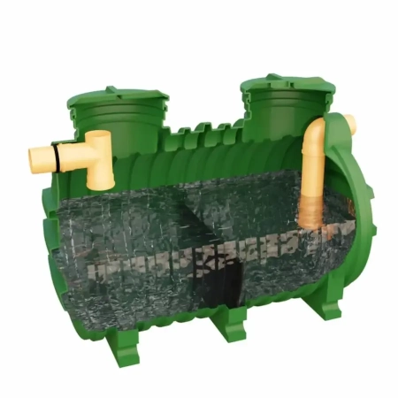 Separator tłuszczów ST-4 HDPE R poziomy z osadnikiem