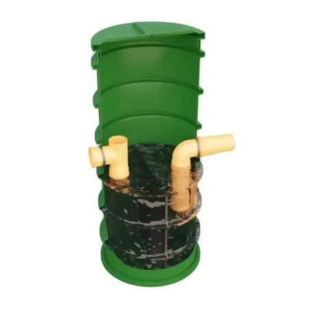 Separator tłuszczu ST-05 HDPE R (pionowy) - przekrój