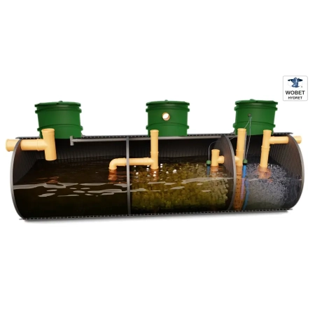 Oczyszczalnia biologiczna ZBB-10C HDPE Z - przekrój